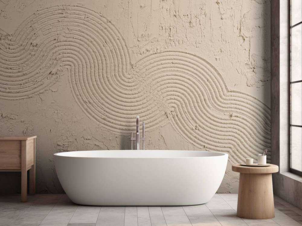 Texture giardino zen in grigio