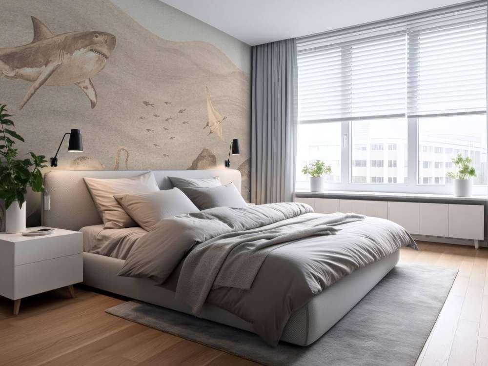 Mondo sottomarino con squali