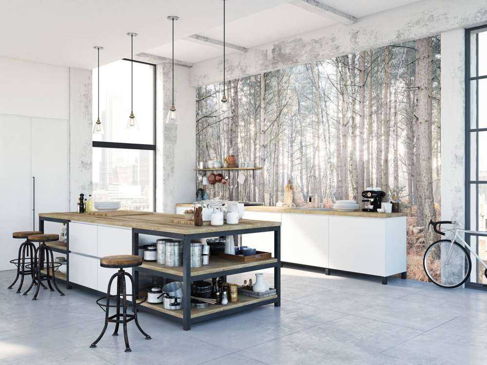 Sentiero sabbioso attraverso la foresta