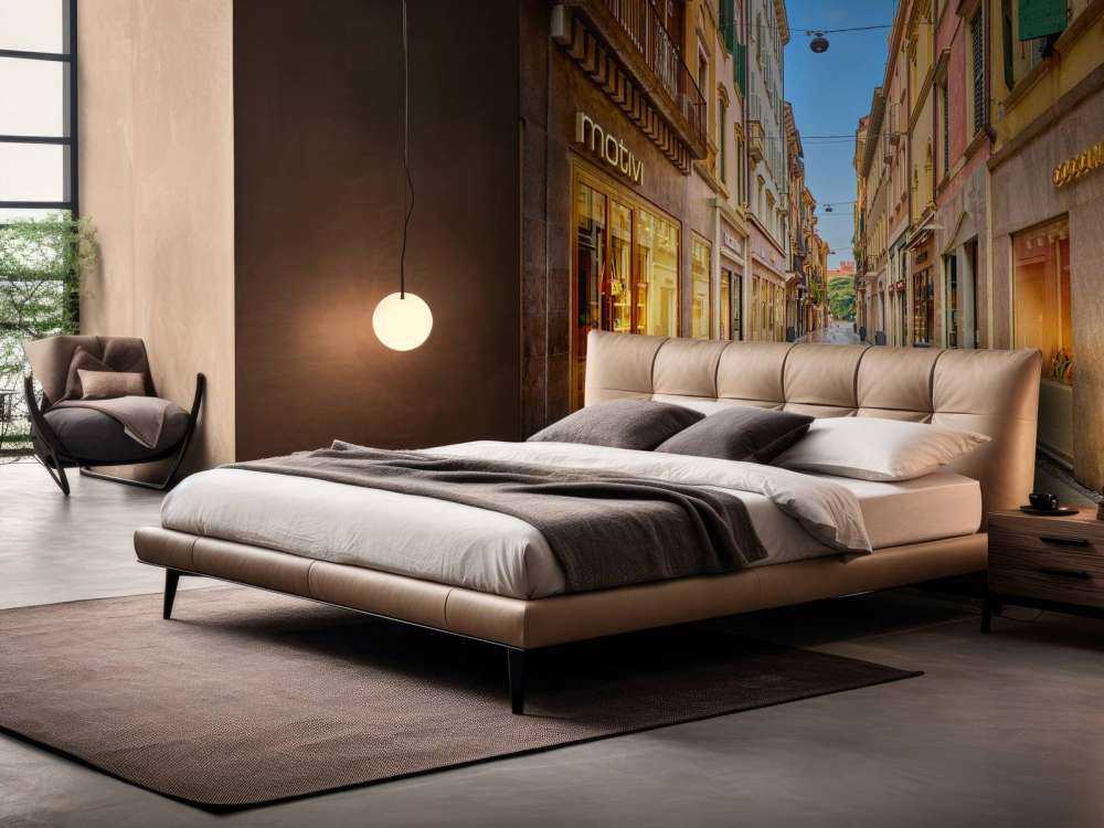 La via dello shopping al mattino presto