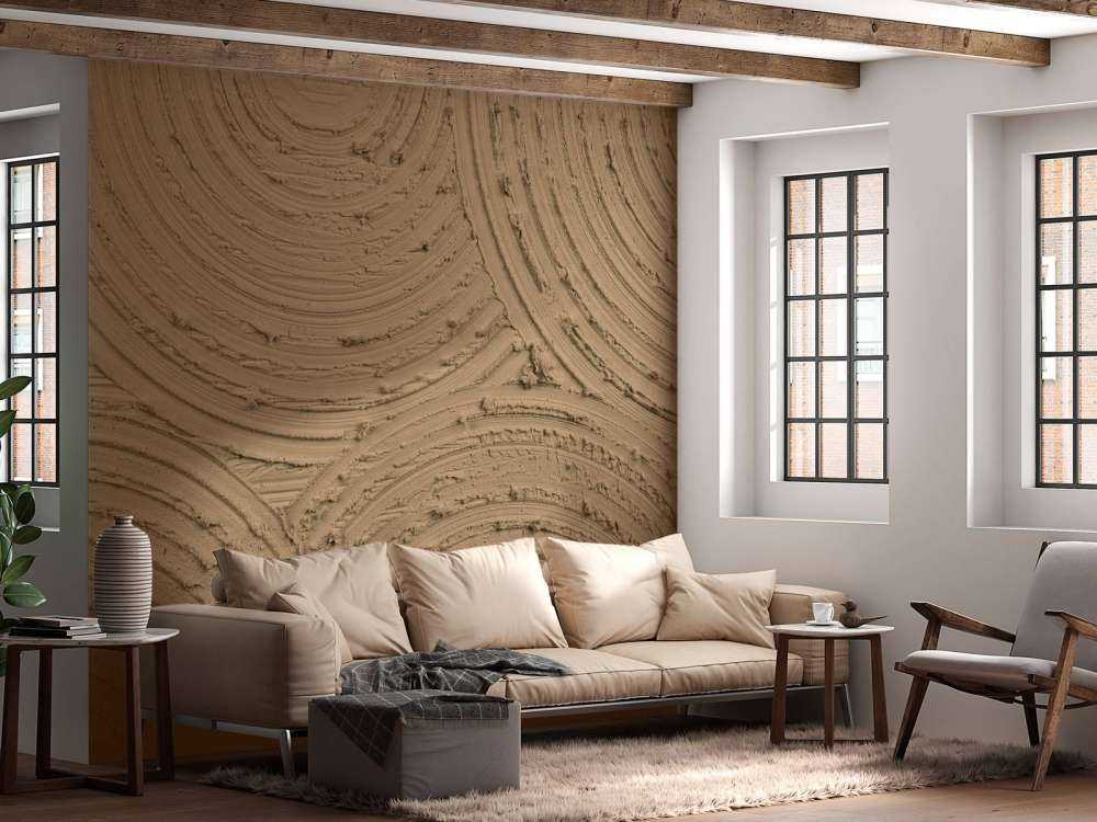 Cerchi Zen struttura grezza in marrone oro