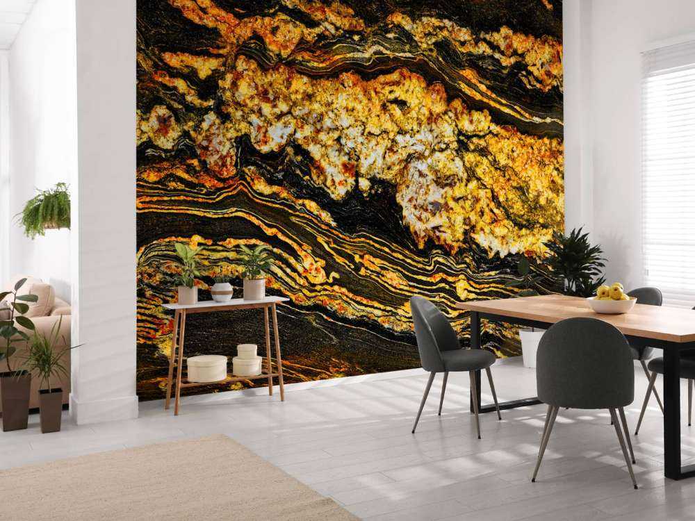 Marmo nero color oro