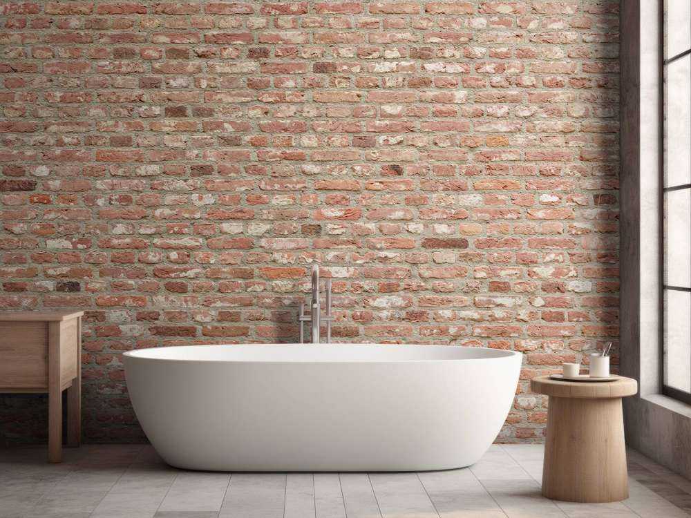 Muro con diversi colori di mattoni