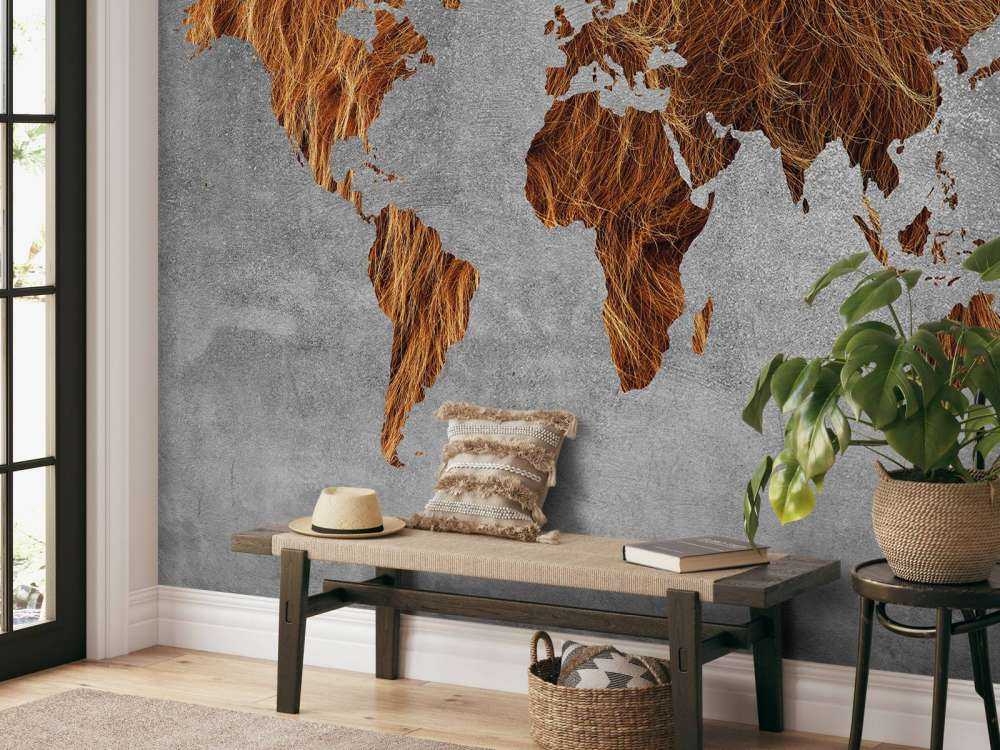 Mappa del mondo con texture