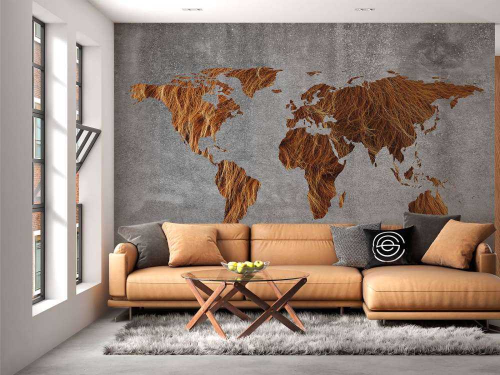 Mappa del mondo con texture