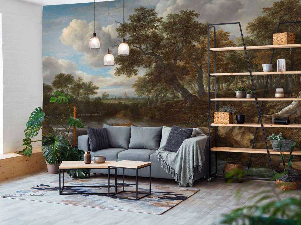 Paesaggio con cascata