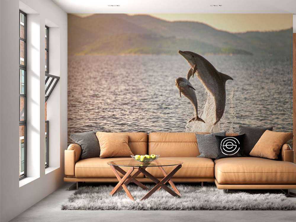 Due delfini che saltano