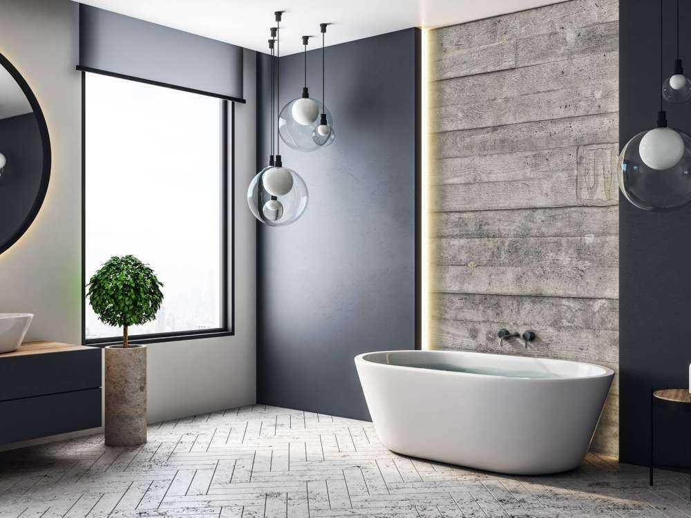 Parete in legno grigio