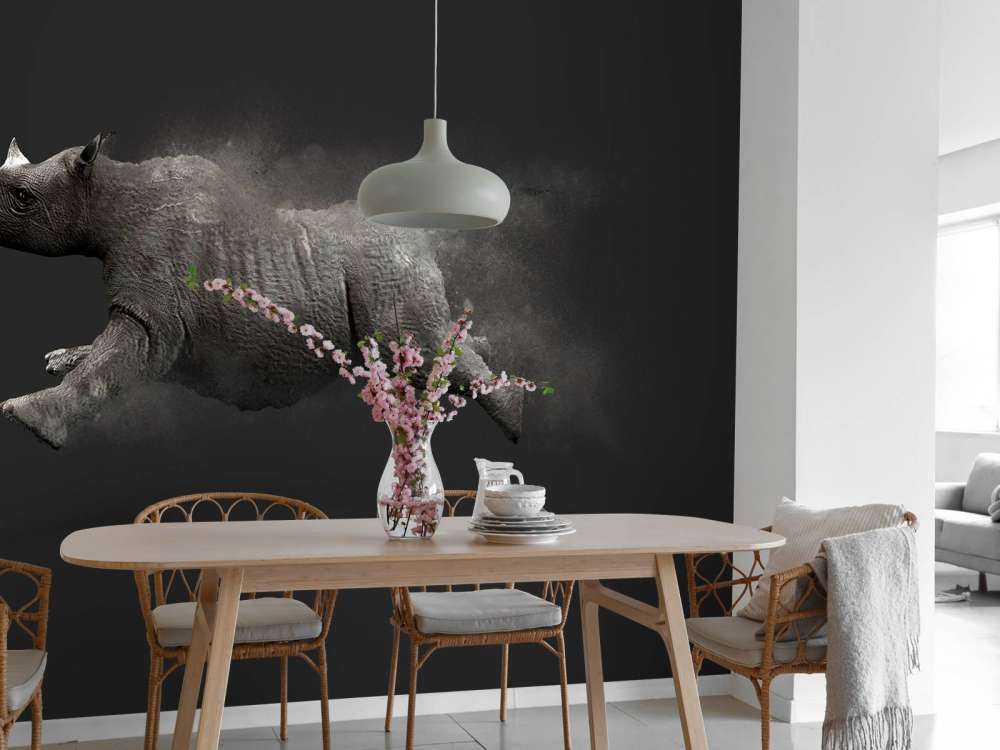 Saltando rinoceronte