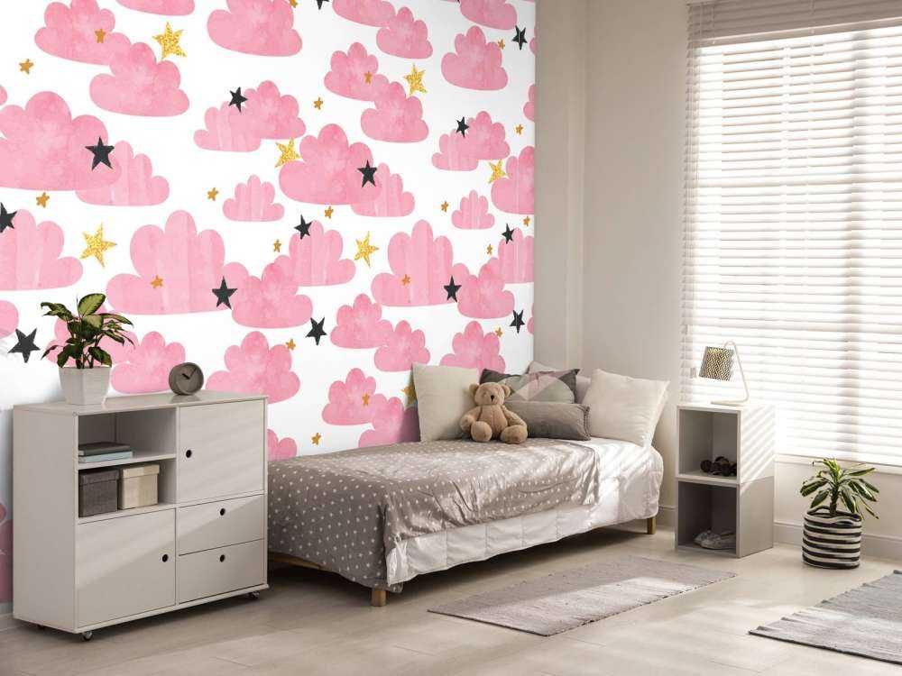 Nuvole acquerellate, rosa