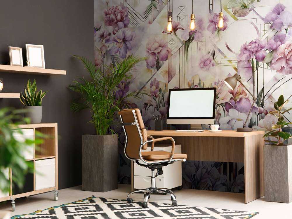 Gigantesche Iris Acquerello Viola