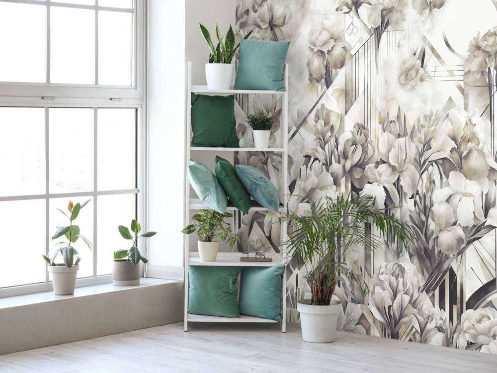 Enormi Iris Acquerello Verdi