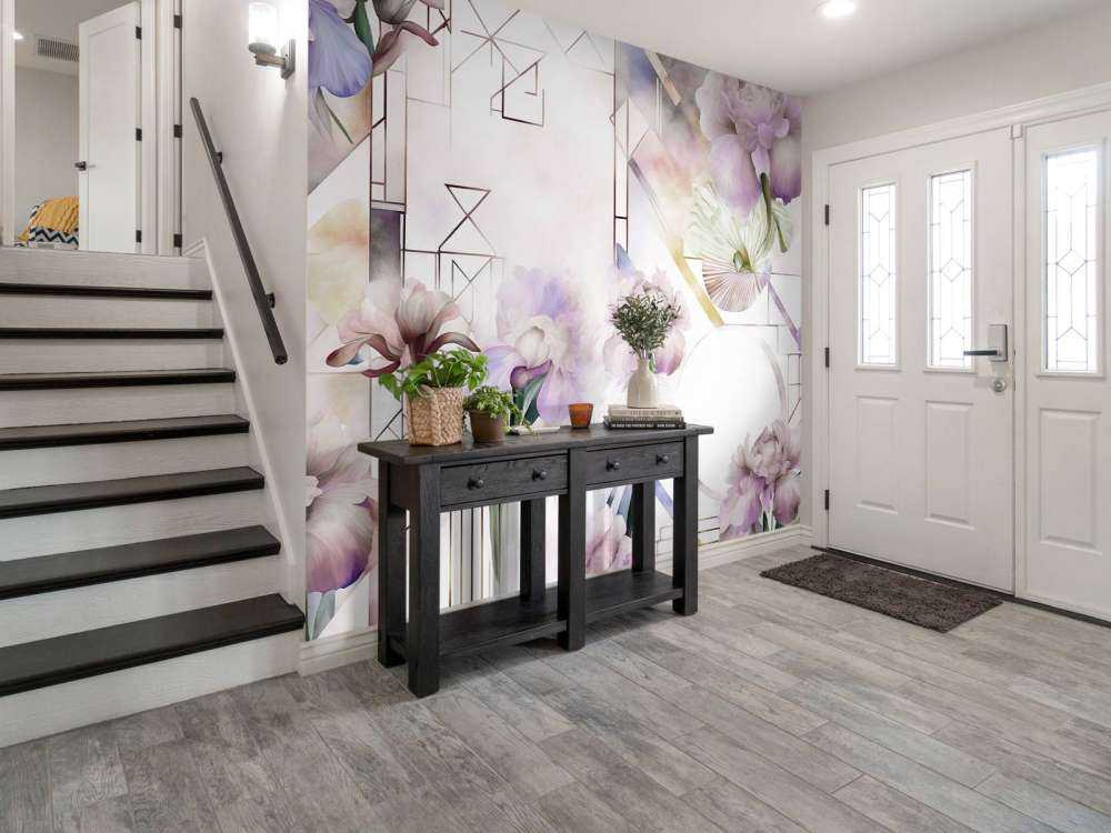 Acquerello Geometria Rosa