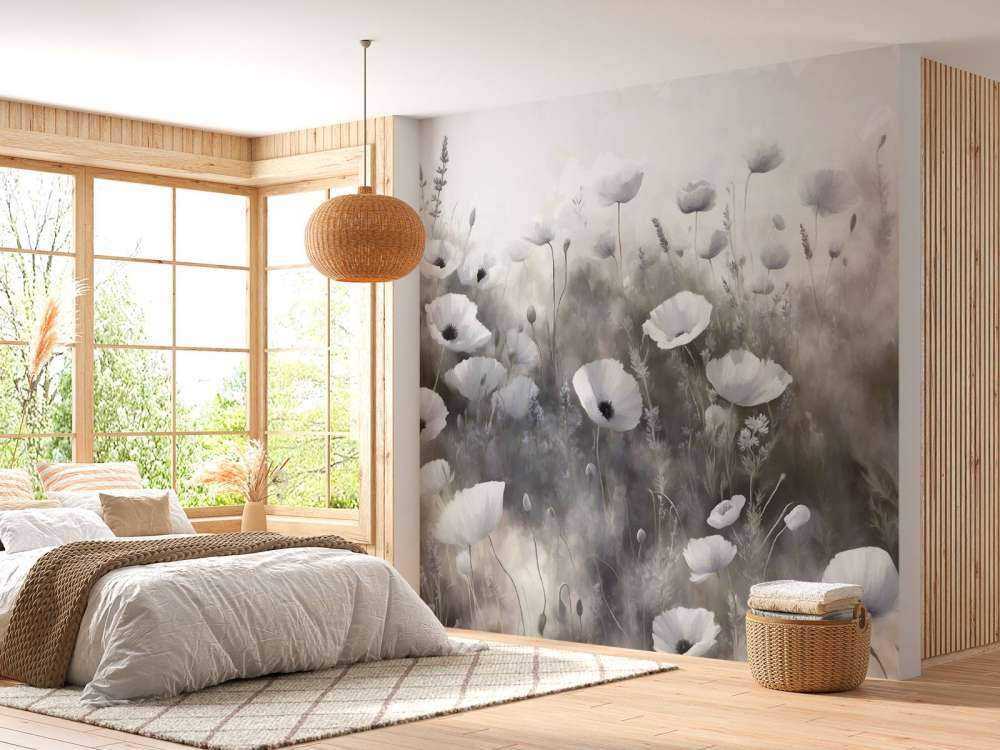 Danza di fiori selvatici - grigio