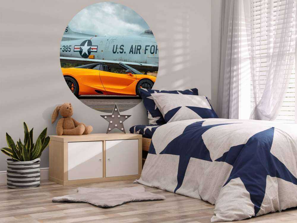 Supercar e aereo da combattimento