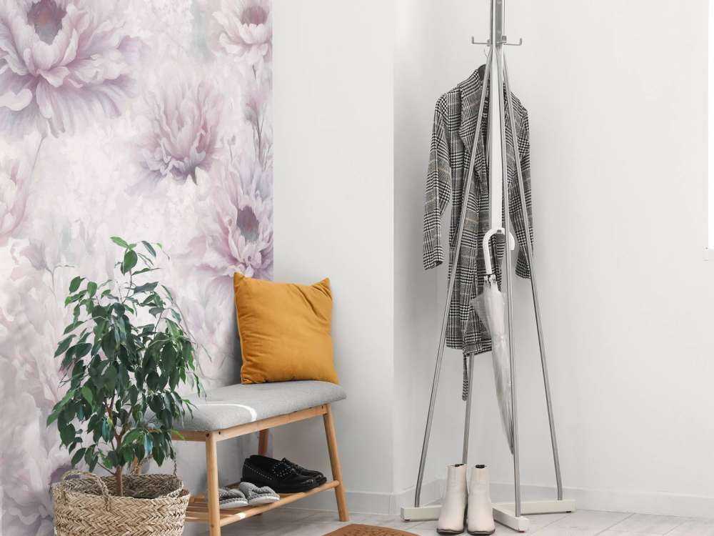 Carta da parati romantica rosa