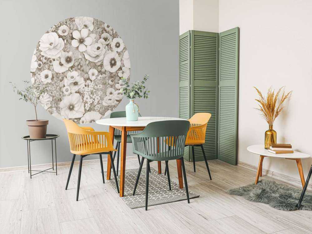 Racconto di Papavero Monocromo Giallo