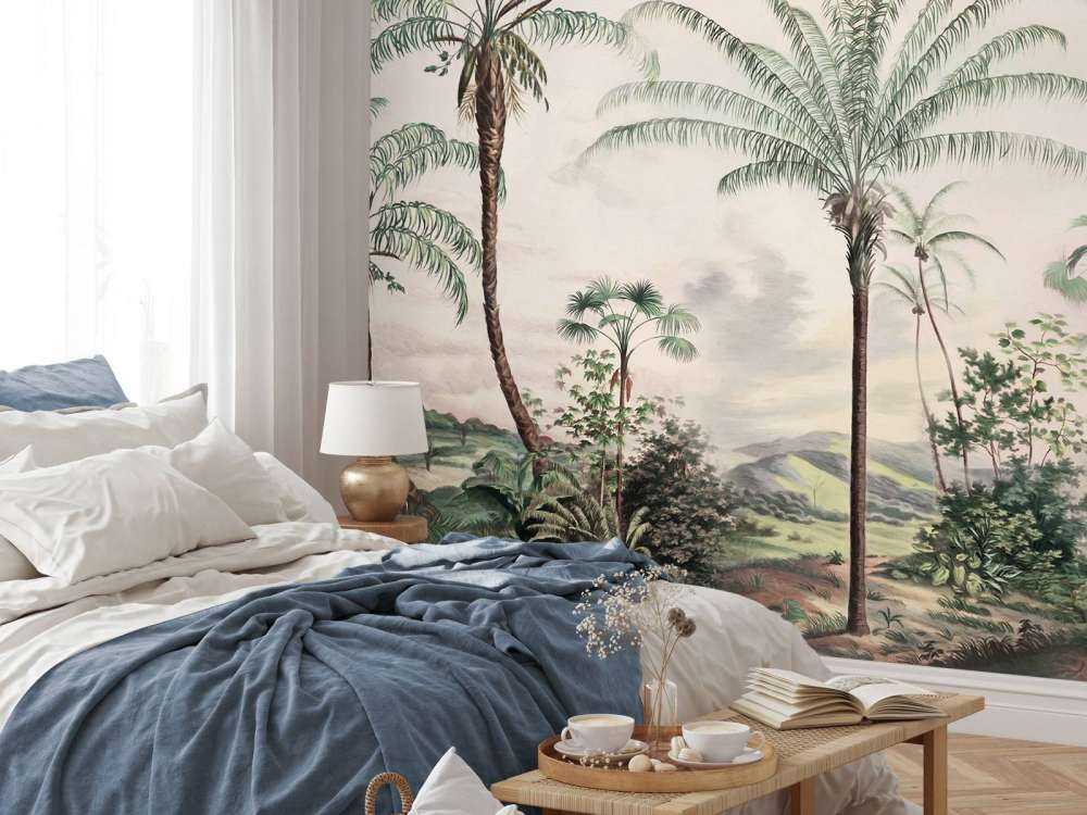 Tropicali Romantici Verde Scuro