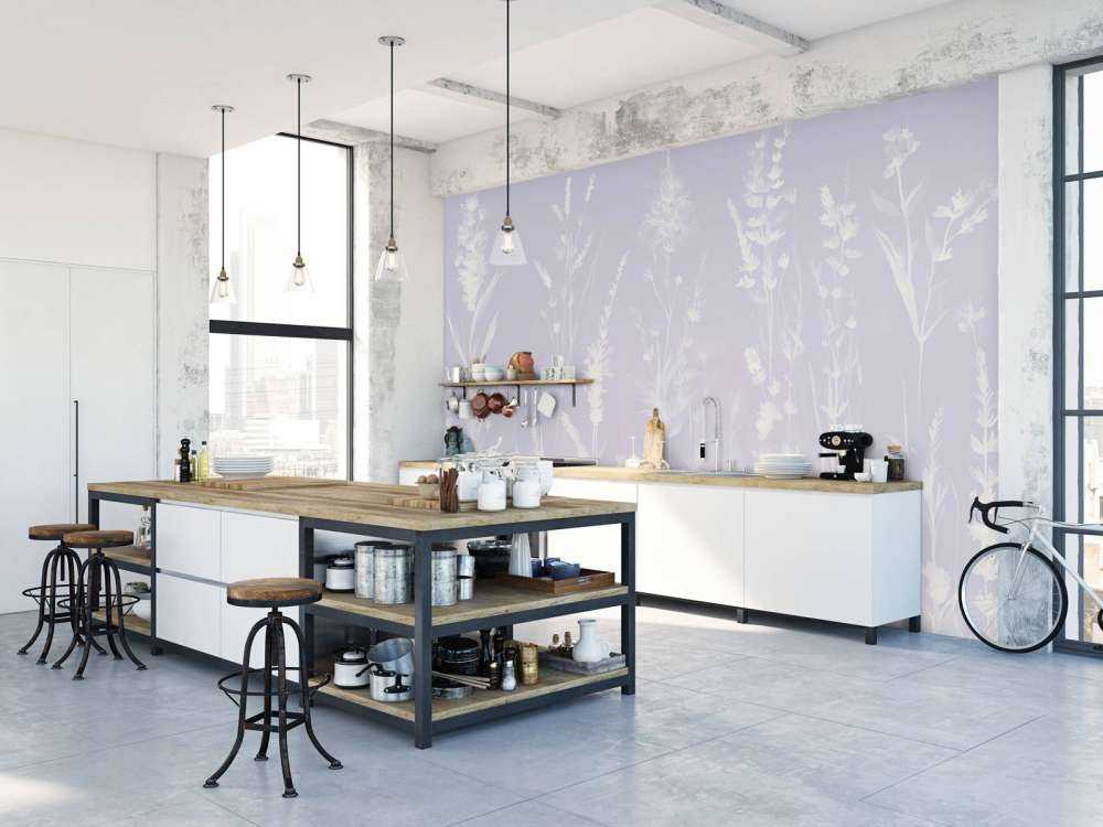 Lavanda Glade Carta da Parati Lavanda Viola