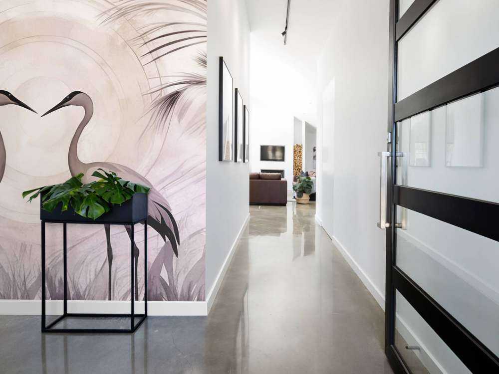 Gru al Tramonto Grigio