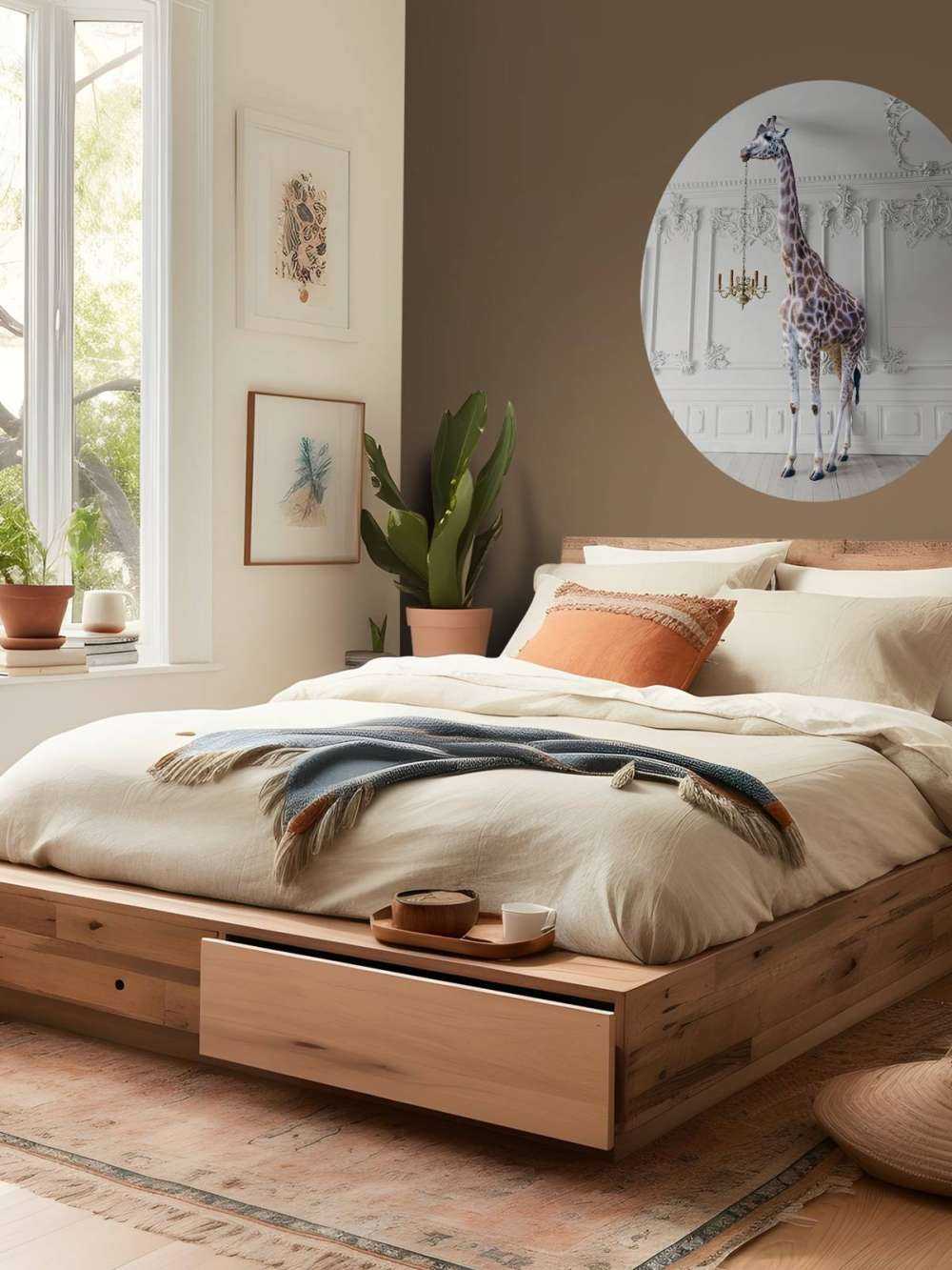 Giraffa con candeliere