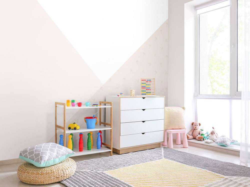 Triangoli rosa con palme