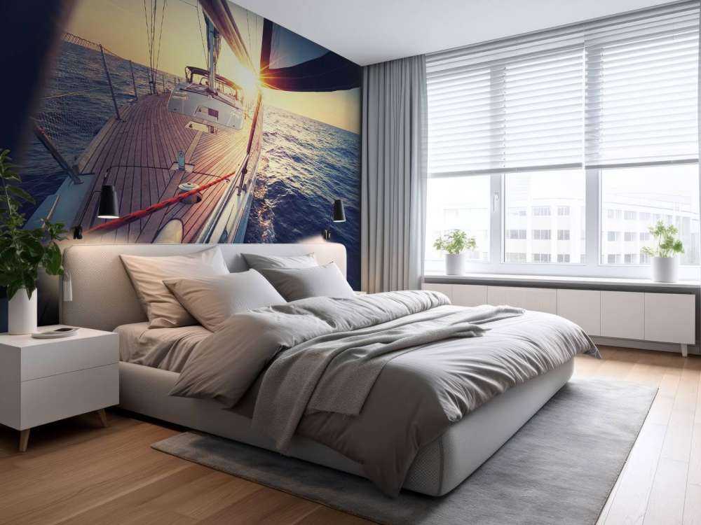 Barca a vela di prua