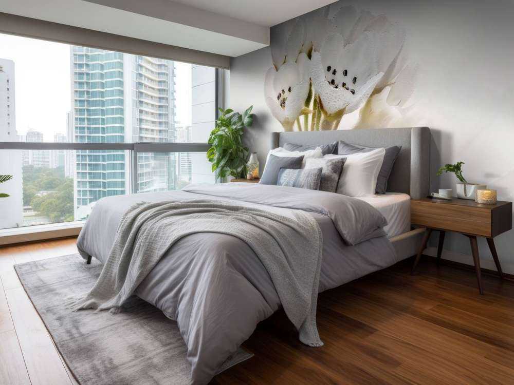 Fiore di pero in primo piano