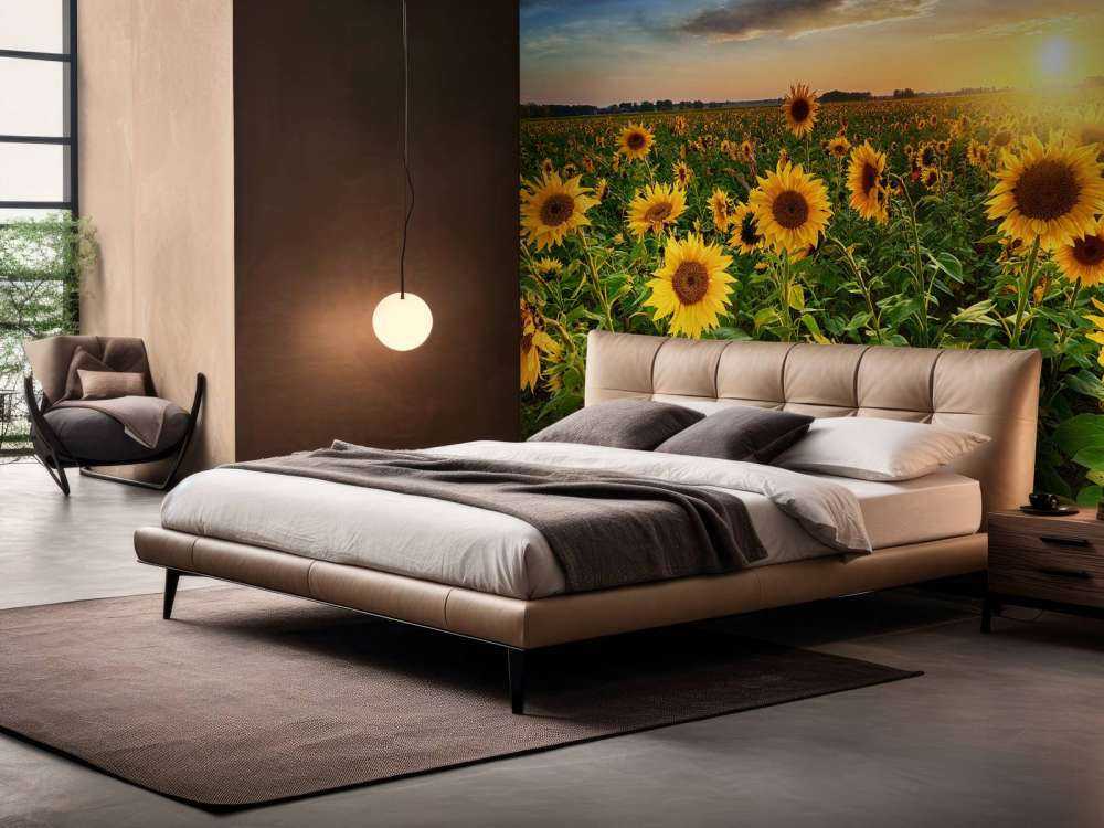 Bellissimo campo di girasoli