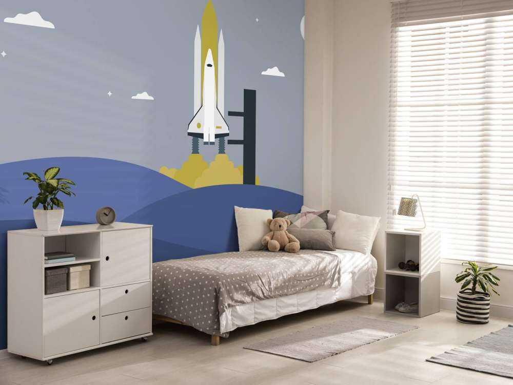 Lancio del razzo tra le colline