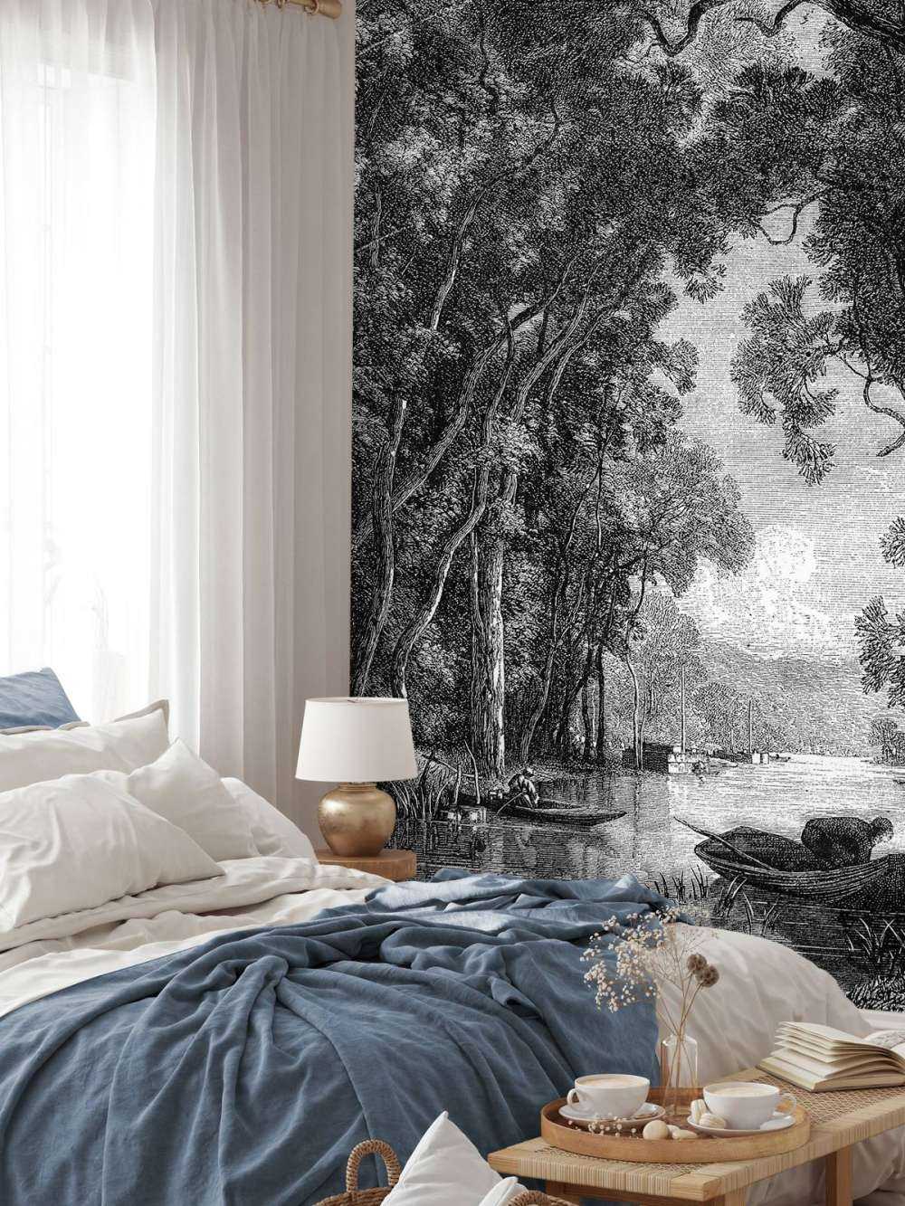 Vecchio fiume nella giungla