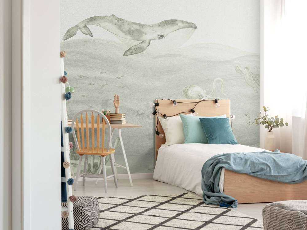 Mondo sottomarino in verde