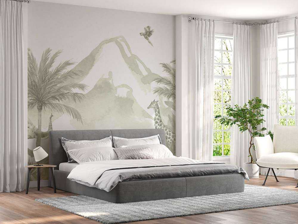 Animali della giungla in verde