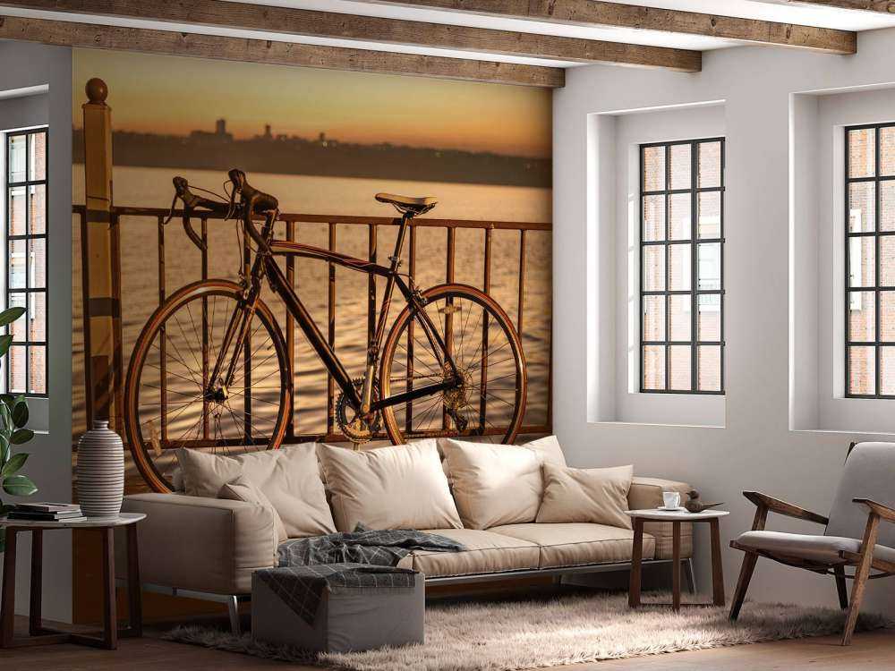 Bicicletta da corsa in riva al mare