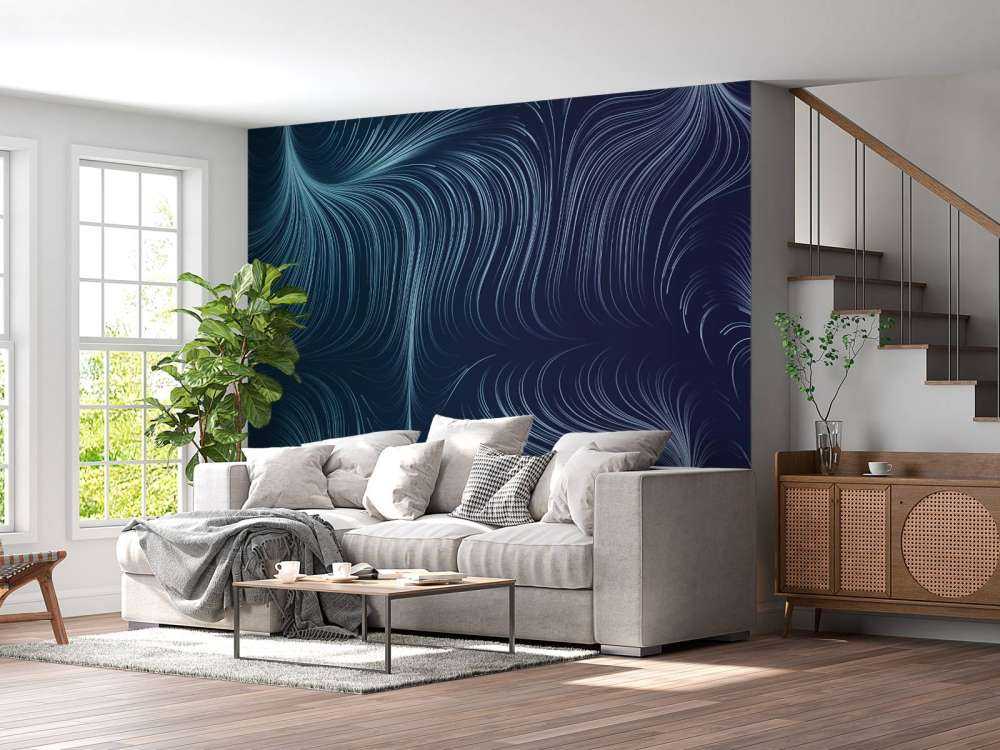 Linee illuminate blu