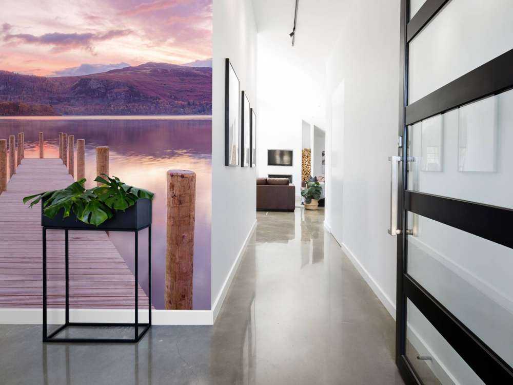 Molo di legno al tramonto