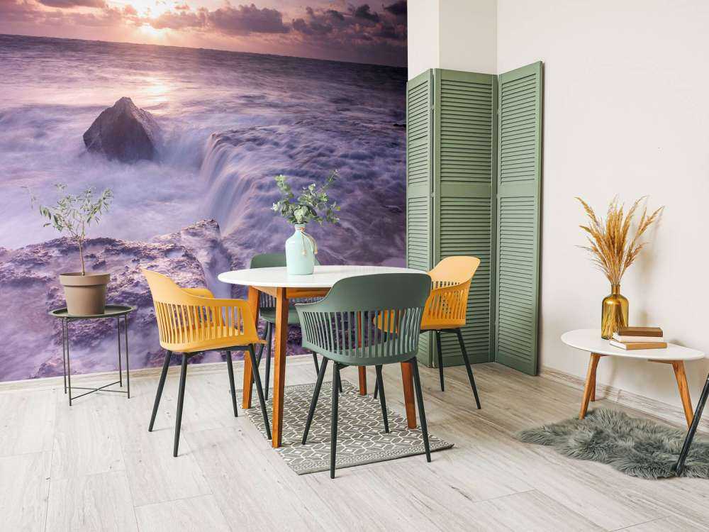 Mare selvaggio al tramonto