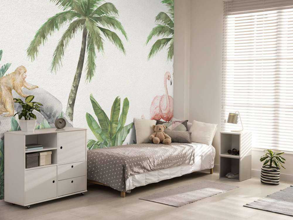 Fenicotteri e scimmie