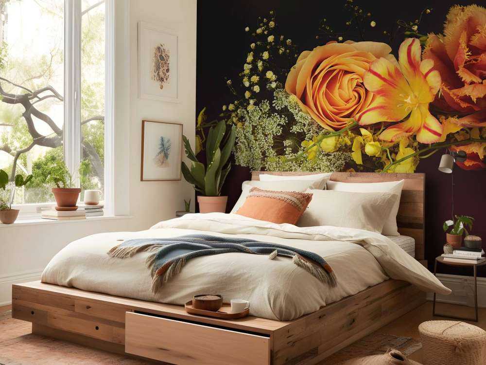 Ghirlanda di fiori disposti