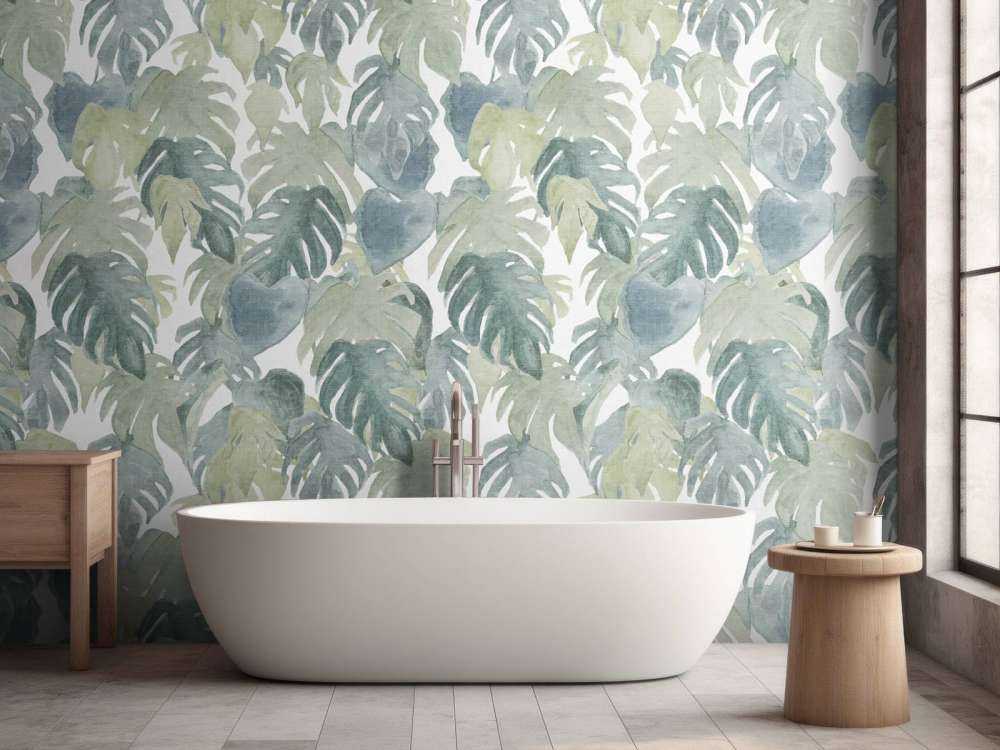 Palme tropicali ad acquerello