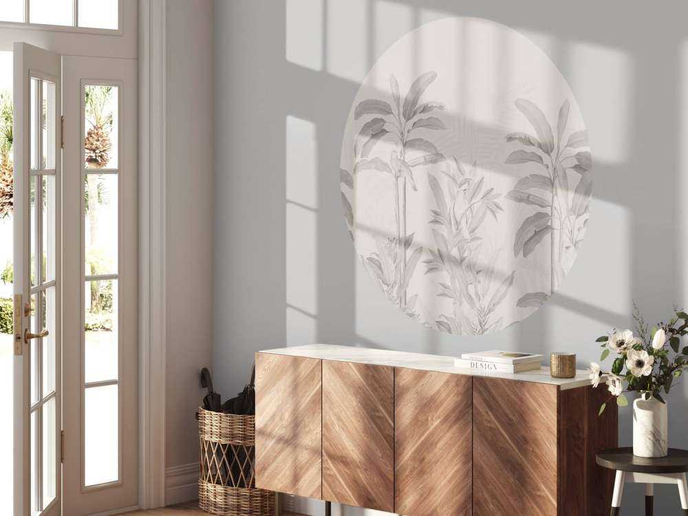 Paesaggio della giungla d'epoca - seppia