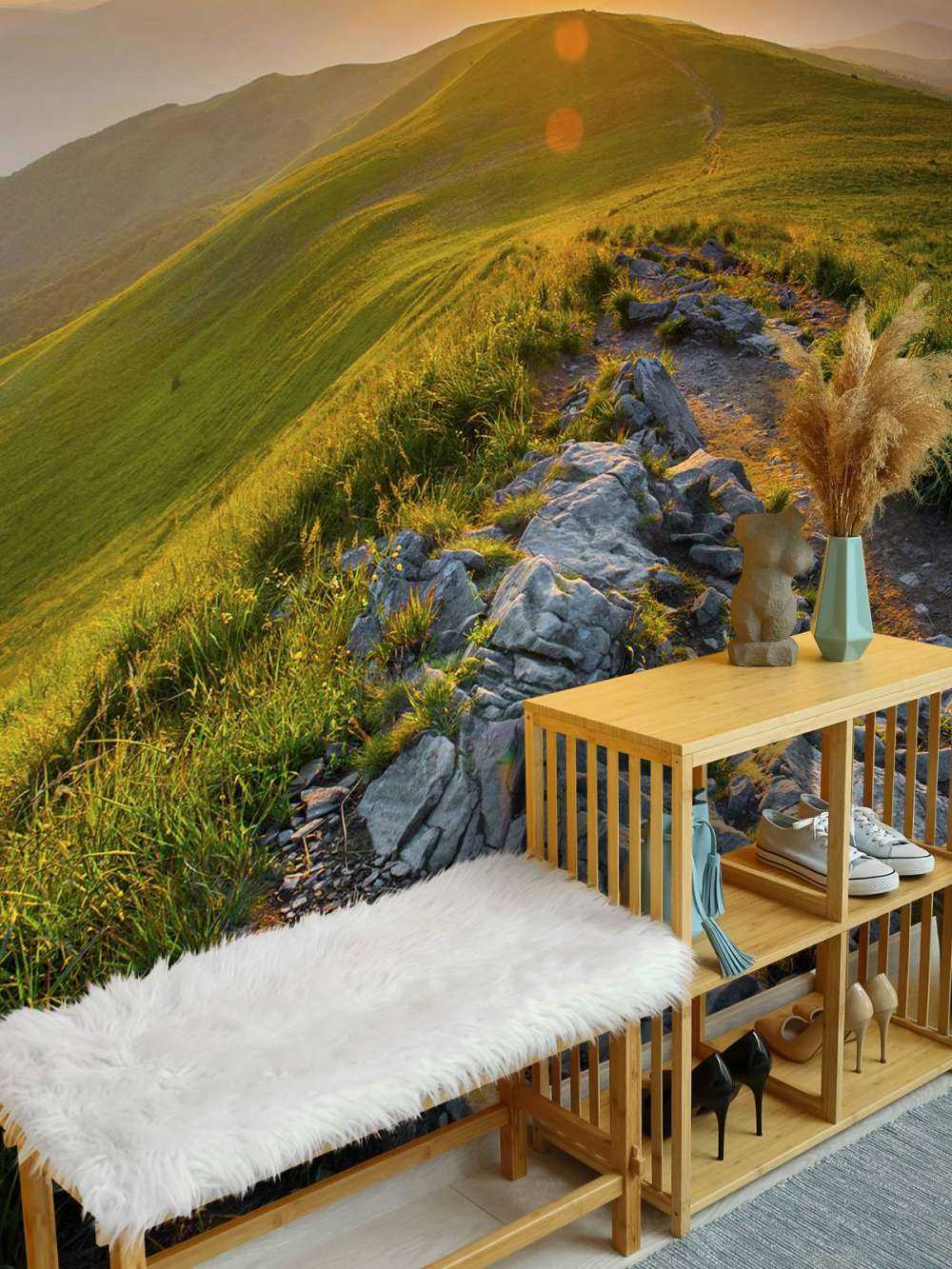 Tramonto in un paesaggio montano