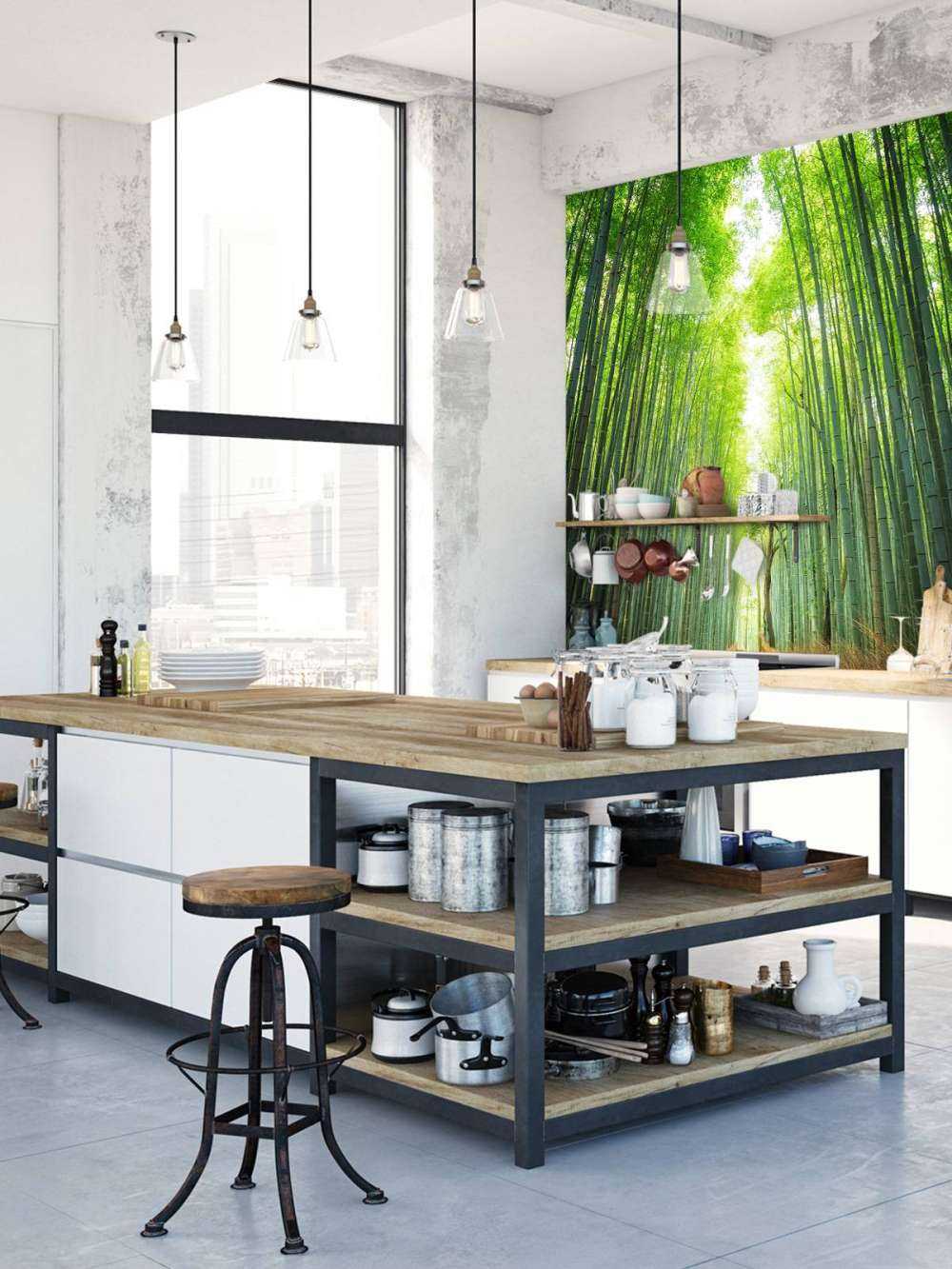 Sentiero attraverso il bambù