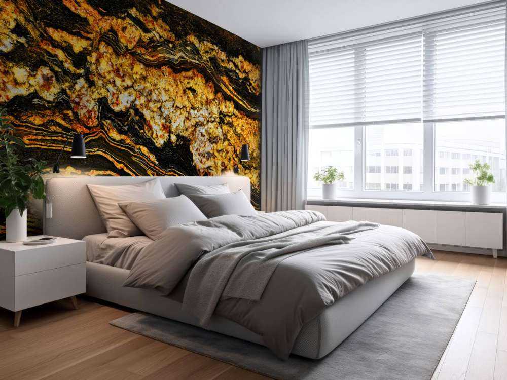 Marmo nero color oro