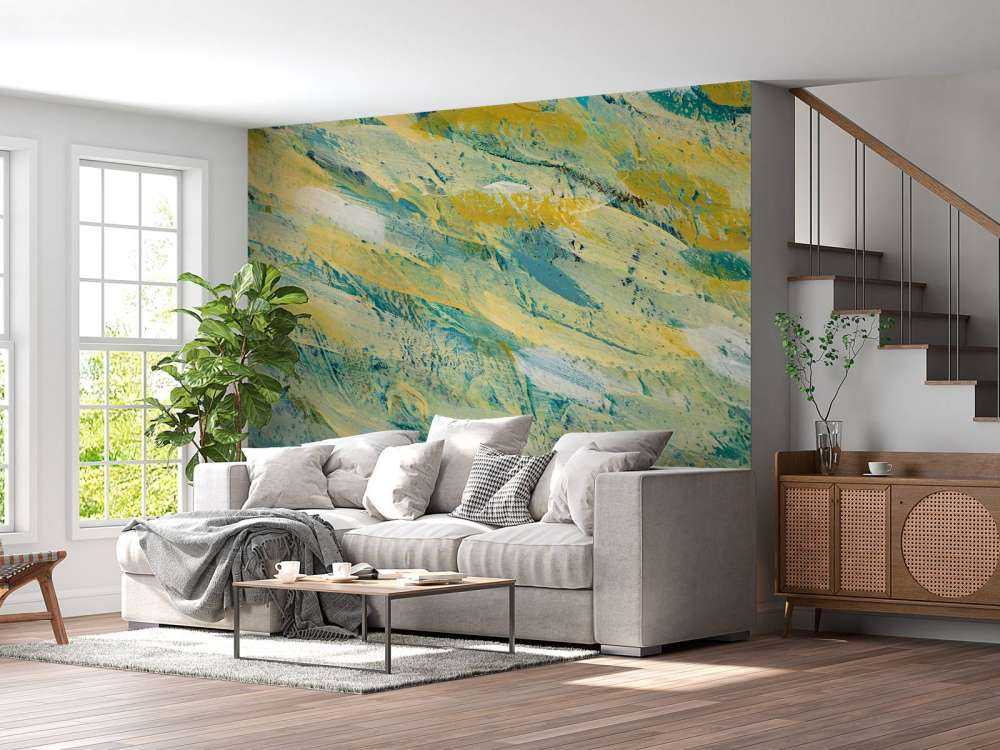 Strisce di vernice colorata