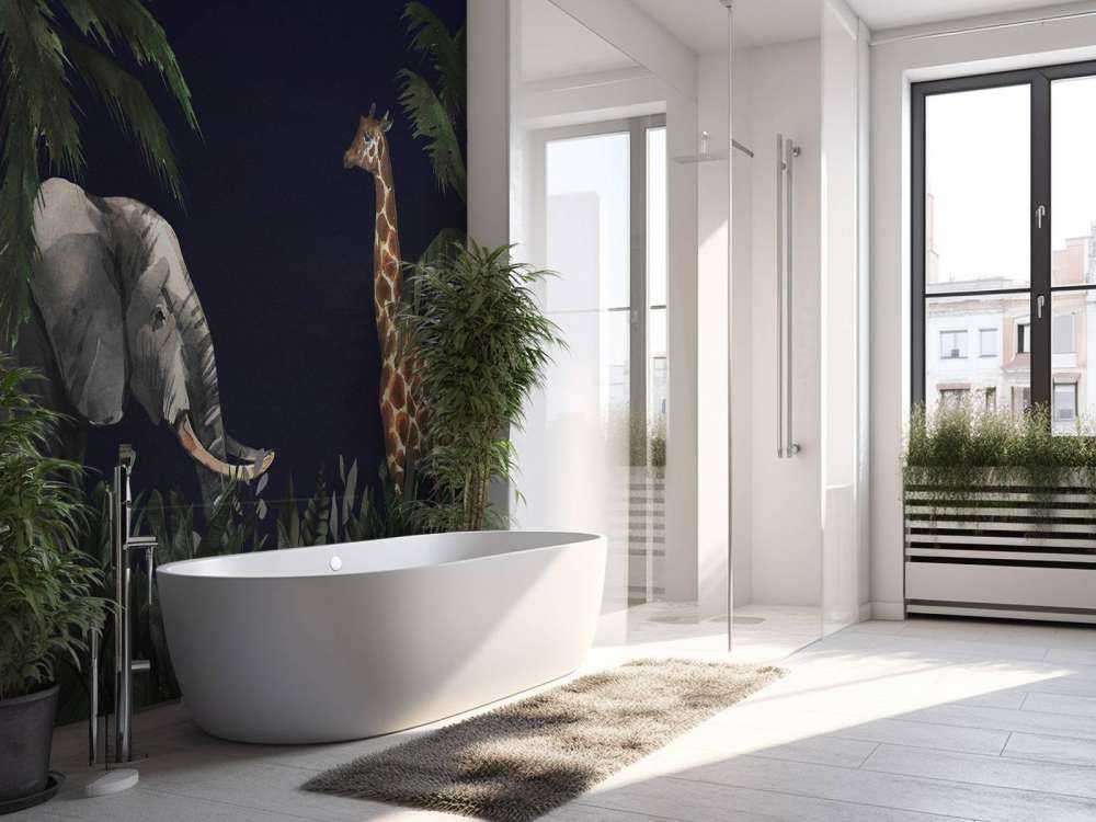 Jungle dieren bij nacht