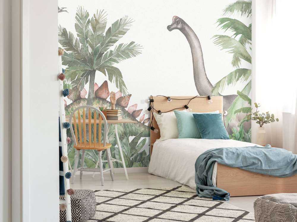 Dinosaurussen in de jungle