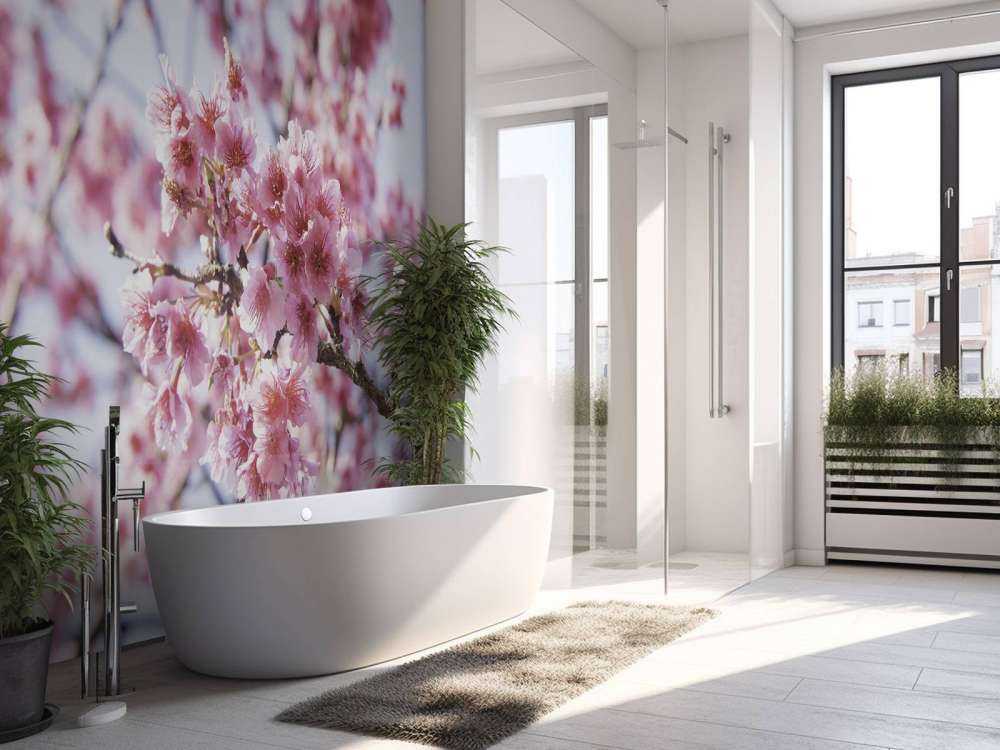 Fiore rosa in primo piano