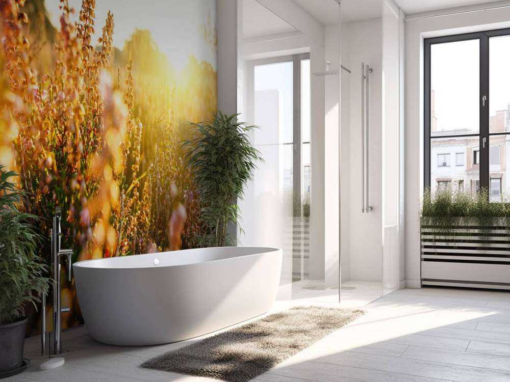 Impianto di erica da vicino