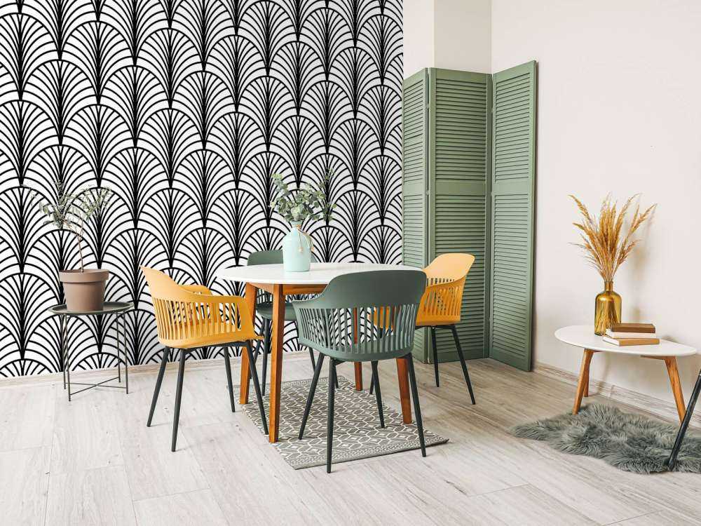 Palmette bianco e nero